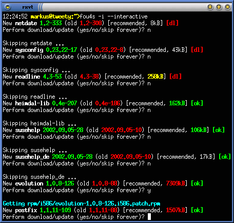 Output of fou4s -i